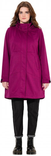 Ulla Popken HYPRAR Melange Softshell Jacket Berry - Geci - 