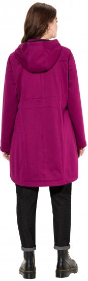 Ulla Popken HYPRAR Melange Softshell Jacket Berry - Geci - 