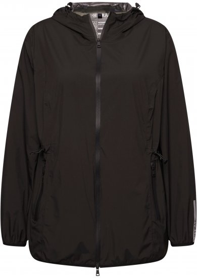 Ulla Popken Lightweight Rain Jacket Black - Geci - 