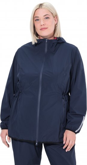 Ulla Popken Lightweight Rain Jacket Navy - Geci - 