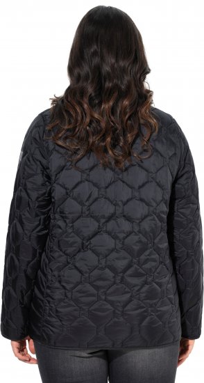 Ulla Popken HYPRAR Lightweight Quilted Water-Repellent Jacket Black - Geci - 