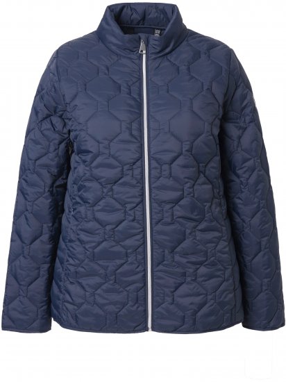 Ulla Popken HYPRAR Lightweight Quilted Water-Repellent Jacket Navy - Geci - 