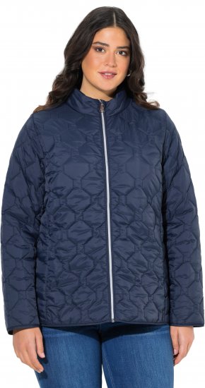 Ulla Popken HYPRAR Lightweight Quilted Water-Repellent Jacket Navy - Geci - 