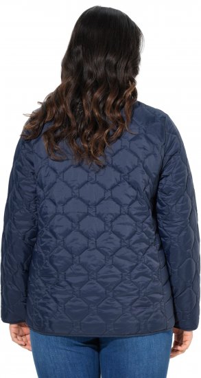 Ulla Popken HYPRAR Lightweight Quilted Water-Repellent Jacket Navy - Geci - 