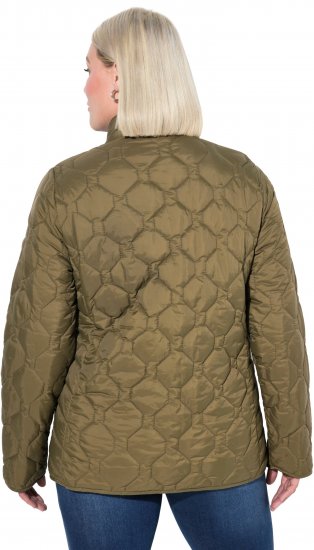 Ulla Popken HYPRAR Lightweight Quilted Water-Repellent Jacket Olive - Geci - 