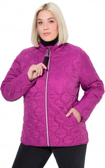 Ulla Popken HYPRAR Lightweight Quilted Water-Repellent Jacket Berry - Geci - 