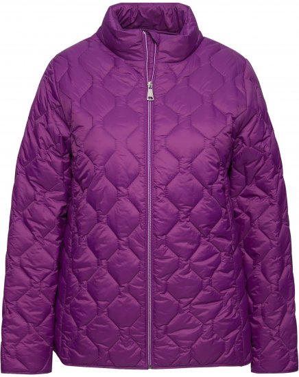 Ulla Popken HYPRAR Lightweight Quilted Water-Repellent Jacket Purple - Geci - 
