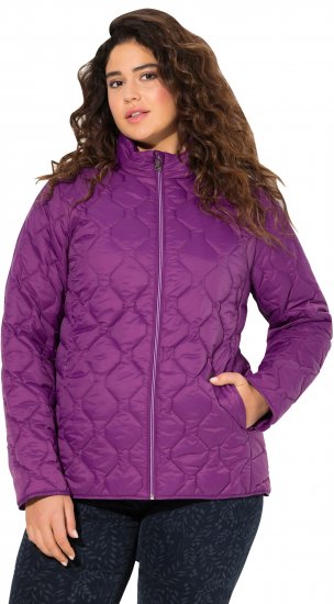 Ulla Popken HYPRAR Lightweight Quilted Water-Repellent Jacket Purple - Geci - 