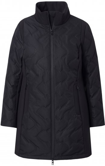 Ulla Popken HYPRAR Laser Quilted Jacket Black - Geci - 