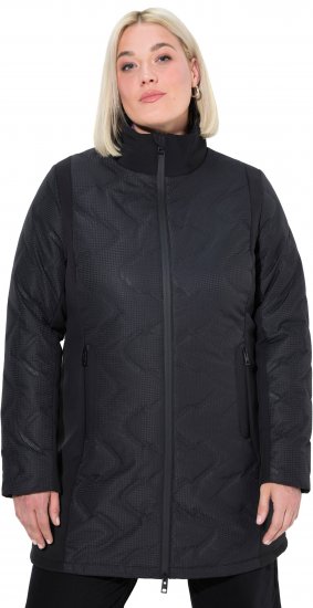 Ulla Popken HYPRAR Laser Quilted Jacket Black - Geci - 