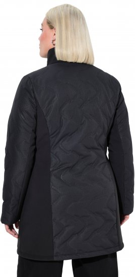 Ulla Popken HYPRAR Laser Quilted Jacket Black - Geci - 