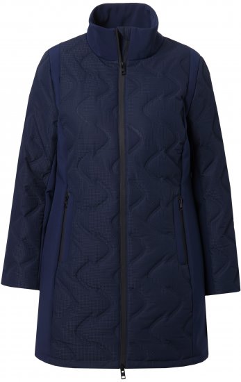 Ulla Popken HYPRAR Laser Quilted Jacket Navy - Geci - 