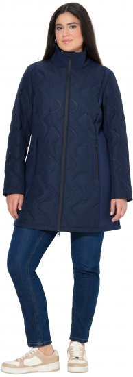Ulla Popken HYPRAR Laser Quilted Jacket Navy - Geci - 