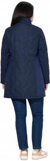 Ulla Popken HYPRAR Laser Quilted Jacket Navy - Geci - 