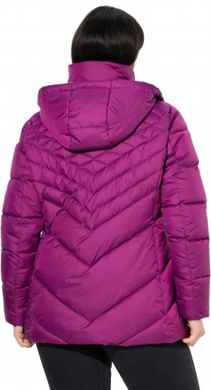 Ulla Popken HYPRAR Water-Repellent Quilted Jacket Berry - Geci - 