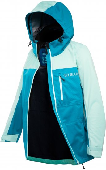 Ulla Popken HYPRAR Lightweight Triple Function Jacket Turquoise - Geci - 