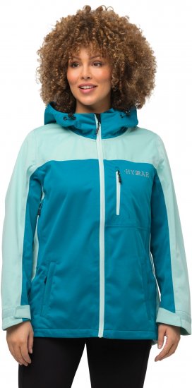 Ulla Popken HYPRAR Lightweight Triple Function Jacket Turquoise - Geci - 