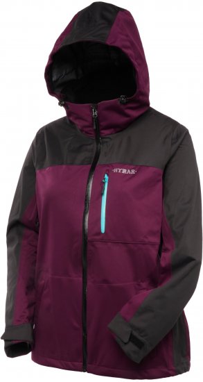 Ulla Popken HYPRAR Lightweight Triple Function Jacket Dark Berry - Geci - 