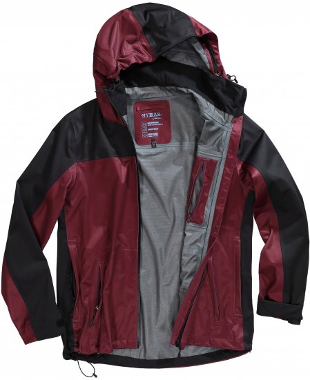 Ulla Popken HYPRAR Lightweight Triple Function Jacket Dark Berry - Geci - 