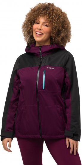 Ulla Popken HYPRAR Lightweight Triple Function Jacket Dark Berry - Geci - 