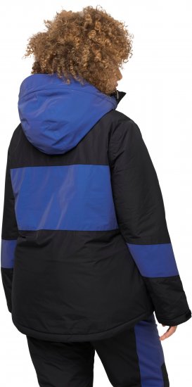 Ulla Popken HYPRAR Color Block Triple Function Ski Jacket Black - Geci - 