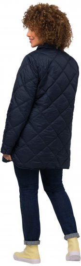 Ulla Popken Quilted Jacket Navy - Geci - 