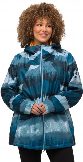Ulla Popken HYPRAR 2-in-1 Waterproof Fitness Jacket Ink Blue - Geci - 