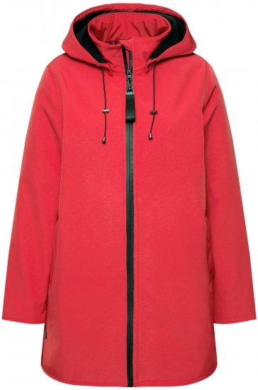 Ulla Popken HYPRAR Softshell Fleece-Lined Jacket Salsa Red - Geci - 