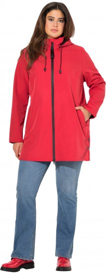 Ulla Popken HYPRAR Softshell Fleece-Lined Jacket Salsa Red - Geci - 