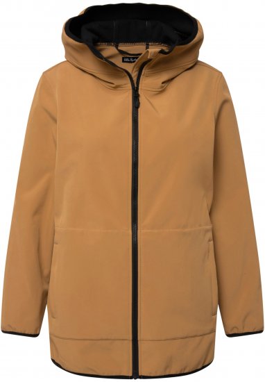 Ulla Popken 2-in-1 Quilted Fleece Lined Coat Black - Geci - 