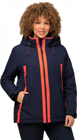 Ulla Popken HYPRAR Waterproof Triple Function Jacket Navy - Geci - 