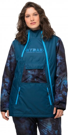 Ulla Popken Asymmetric Triple-Function Performance Ski Jacket Teal - Geci - 