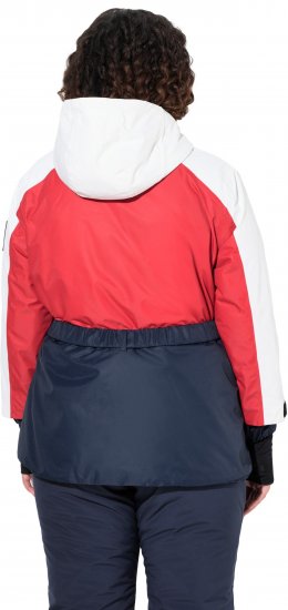 Ulla Popken Performance Peplum Ski Jacket Navy - Geci - 