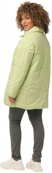 Ulla Popken HYPRAR Heart Quilted Jacket Light Sage - Geci - 