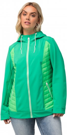 Ulla Popken Hyprar Quilt Mix Jacket Green Spring - Geci - 