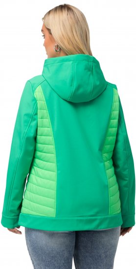Ulla Popken Hyprar Quilt Mix Jacket Green Spring - Geci - 