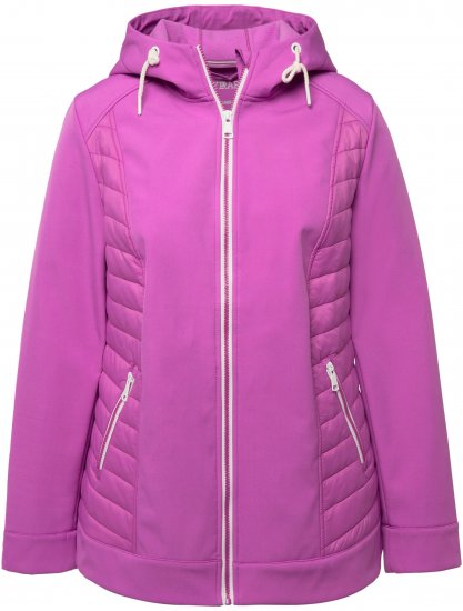 Ulla Popken Hyprar Quilt Mix Jacket Light Heather - Geci - 