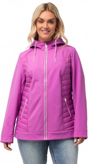 Ulla Popken Hyprar Quilt Mix Jacket Light Heather - Geci - 