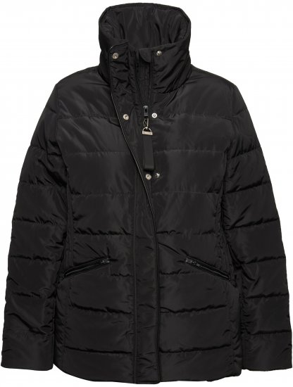 Ulla Popken Quilted Puffer Coat Black - Geci - 