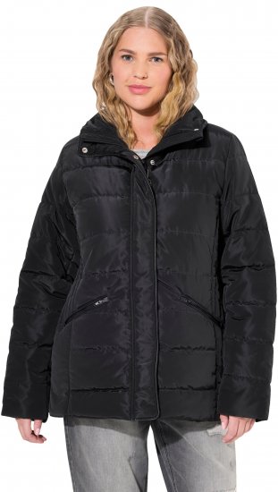 Ulla Popken Quilted Puffer Coat Black - Geci - 