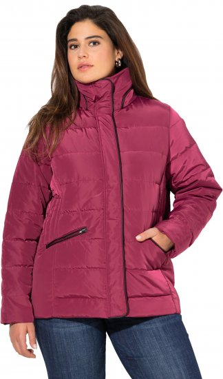 Ulla Popken Quilted Puffer Coat Carmine Red - Geci - 