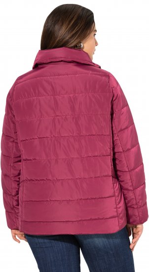 Ulla Popken Quilted Puffer Coat Carmine Red - Geci - 