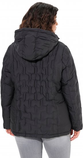 Ulla Popken HYPRAR Channel Quilted Jacket Black - Geci - 