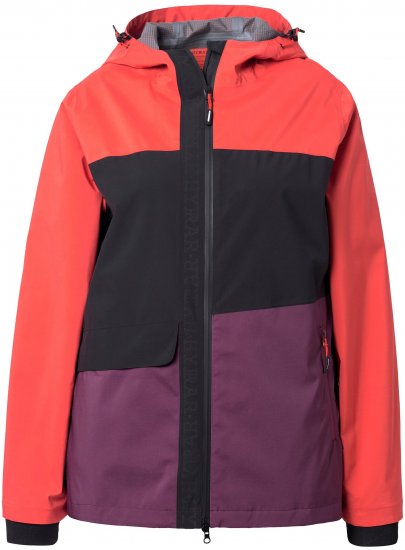 Ulla Popken HYPRAR Triple Function Jacket Dark Cherry - Geci - 