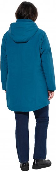 Ulla Popken HYPRAR Long Softshell Jacket Ocean Blue - Geci - 