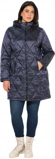 Ulla Popken HYPRAR Diamond Quilted Jacket Night Blue - Geci - 