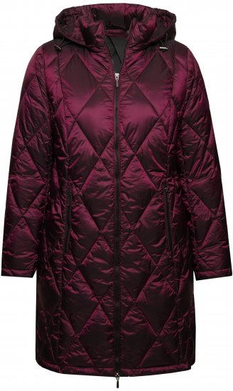 Ulla Popken HYPRAR Diamond Quilted Jacket Carmine Red - Geci - 