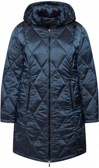 Ulla Popken HYPRAR Diamond Quilted Jacket Teal - Geci - 