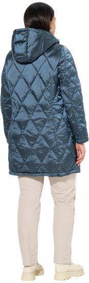 Ulla Popken HYPRAR Diamond Quilted Jacket Teal - Geci - 