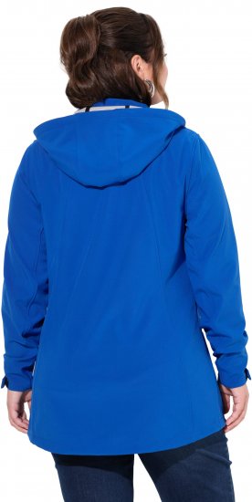 Ulla Popken HYPRAR Triple Function Longline Softshell Jacket Peacock Blue - Geci - 